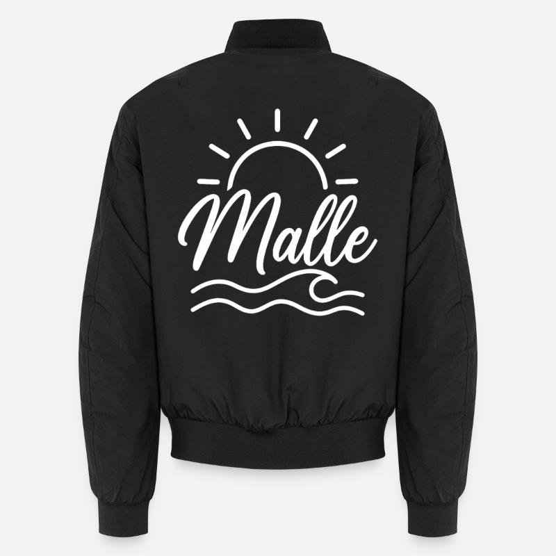 Malle Sun Beach Waves Mallorca Unisex Bomber Jacket