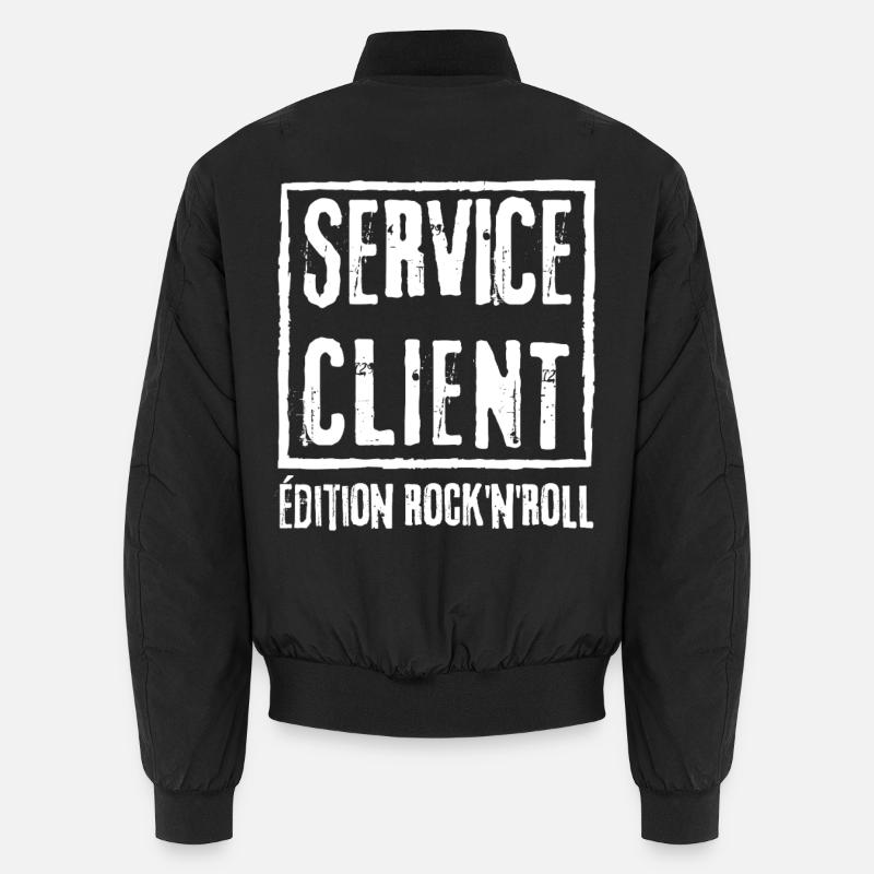 SERVICE CLIENT Edition Rock N Roll - Bomber unisexe - noir