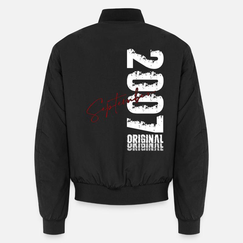 18e anniversaire Original septembre 2007 Bomber unisexe