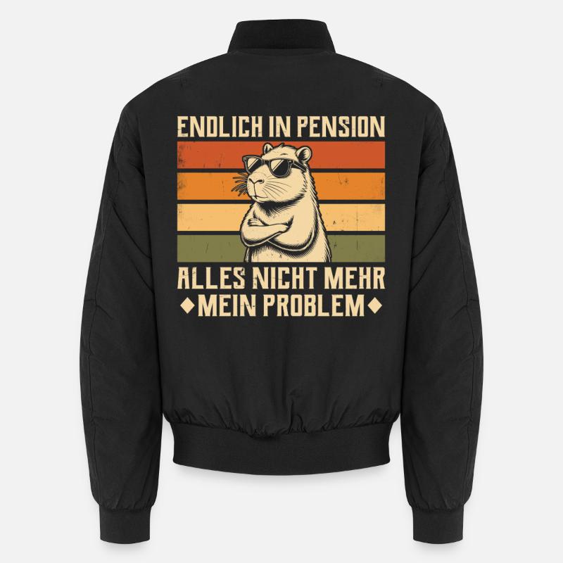Finally retired - Vintage Capybara - Retired Unisex Bomber Jacket