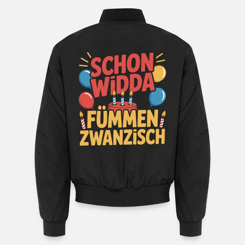 Schon Widda Fümmen Zwanzisch 50. Geburtstag Unisex Bomberjacke