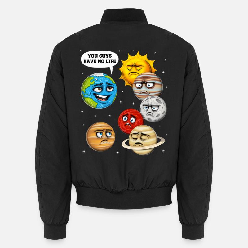 Space Planets Astronomy Unisex Bomber Jacket