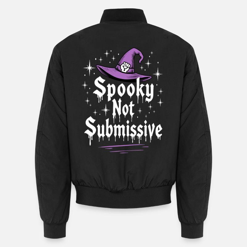 Spooky not Submissive Halloween Saying Unisex Bomber Jacket