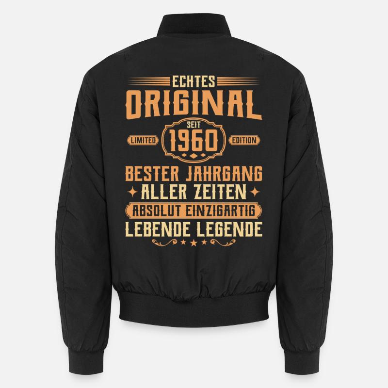 Echtes Original seit 1960 - 65. Geburtstag Unisex Bomberjacke