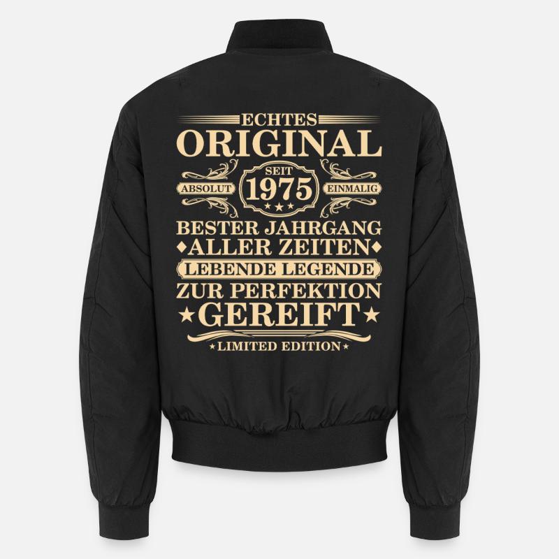 Original since 1975 Volume - 50th Birthday Unisex Bomber Jacket