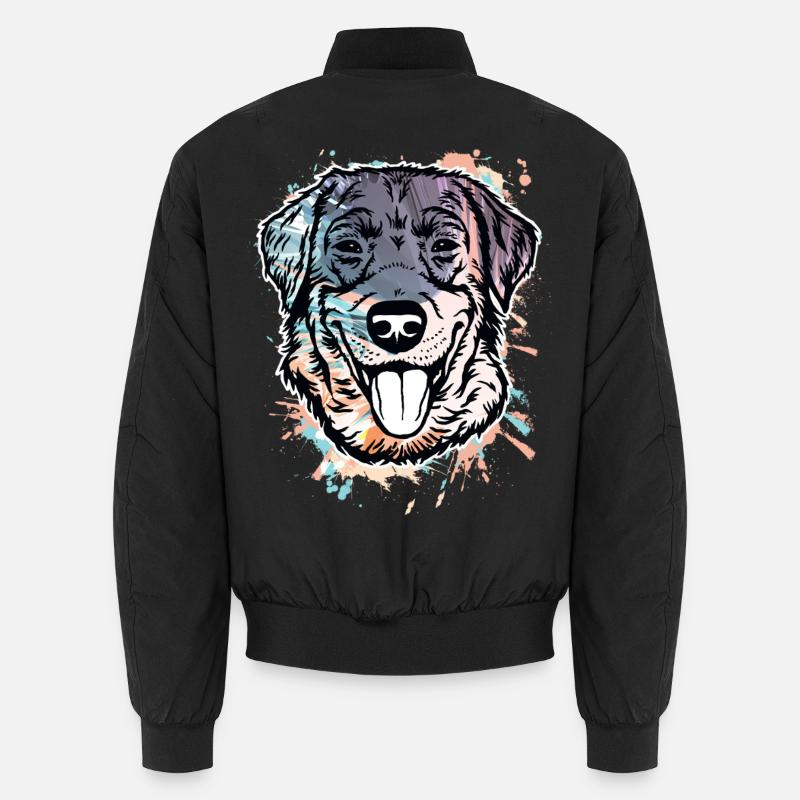 Labrador Retriever - Unisex Bomber Jacket - black