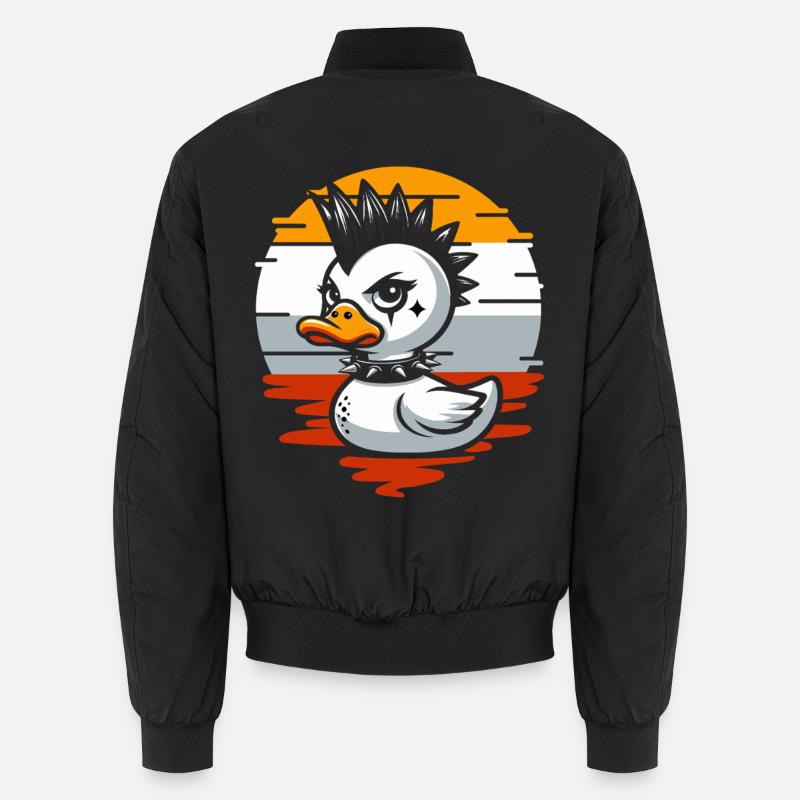 Punk Ducks Illustration Bomber unisexe