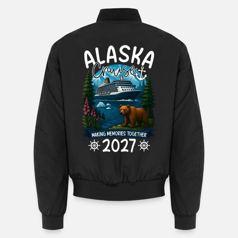 Alaska Cruise 2027 - Unisex Bomber Jacket - black