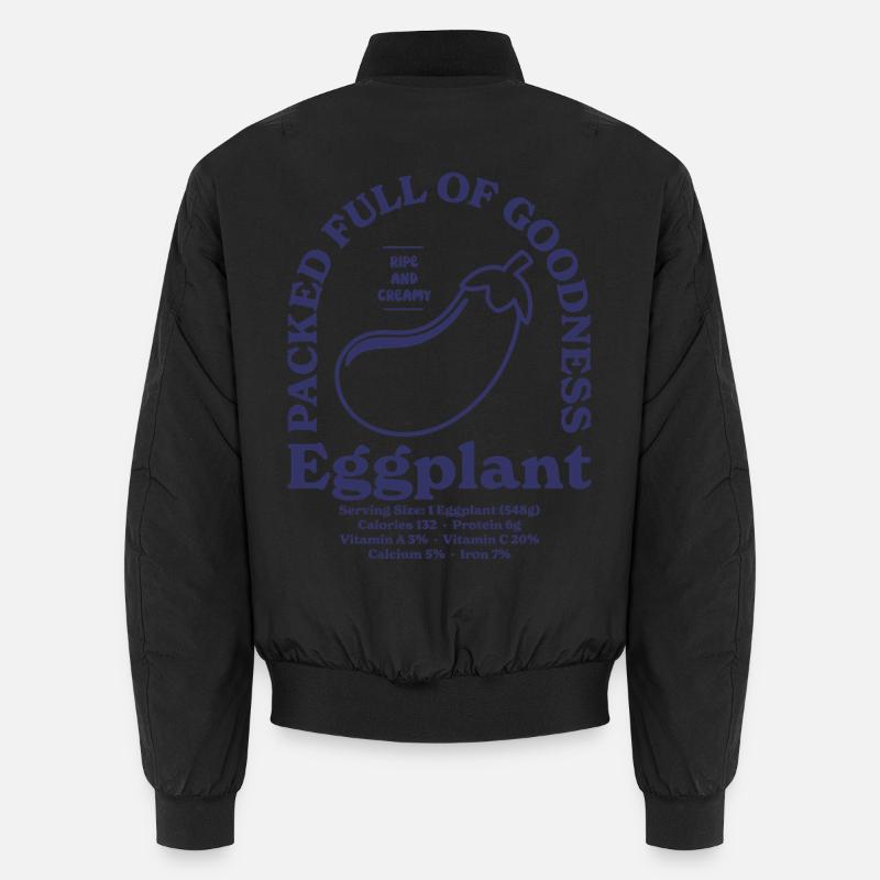 Eggplant Unisex Bomber Jacket