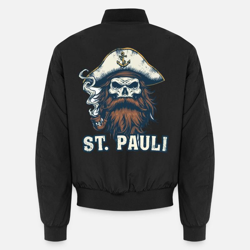 Crâne de marin avec ancre de sifflet St. Pauli Hambourg Bomber unisexe