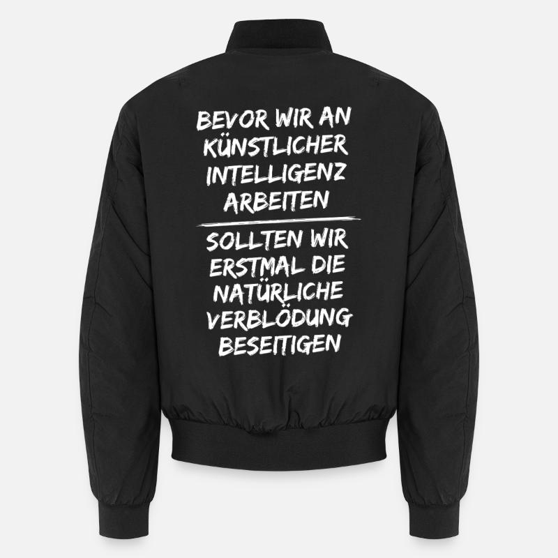 Avant de travailler sur l’intelligence artificielle Bomber unisexe