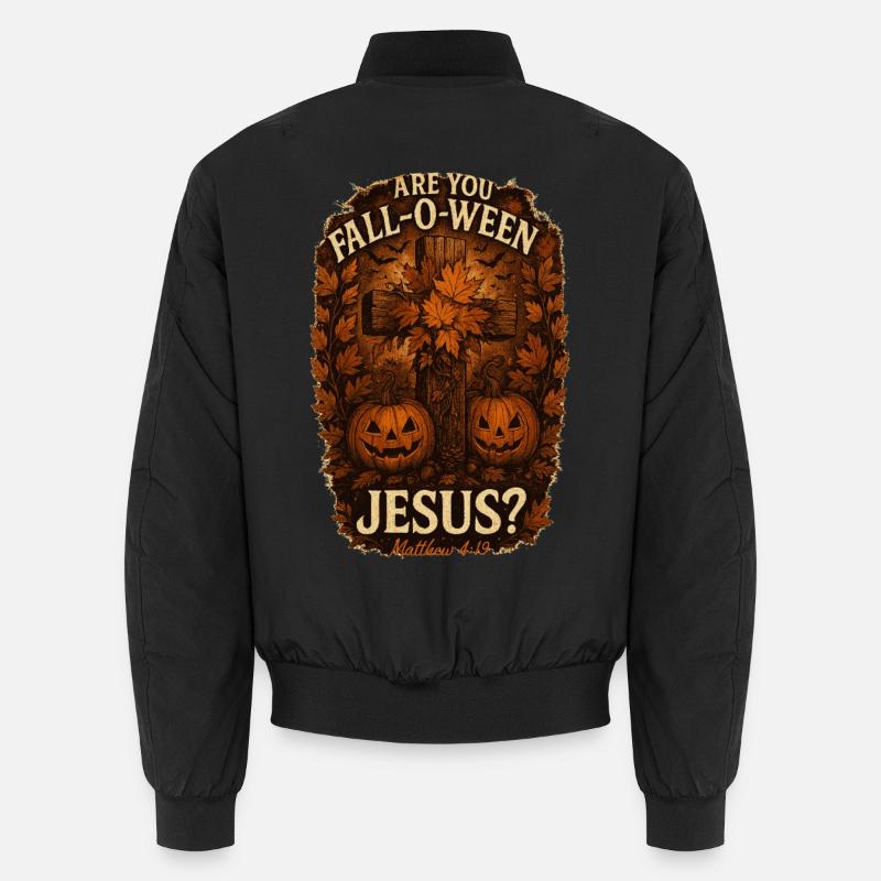 Êtes-vous Fall-O-Ween Jésus Halloween Automne - Bomber unisexe - noir