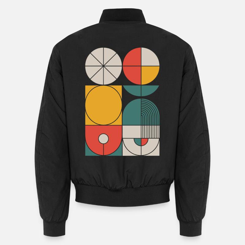 Composition des formes géométriques Bauhaus Bomber unisexe