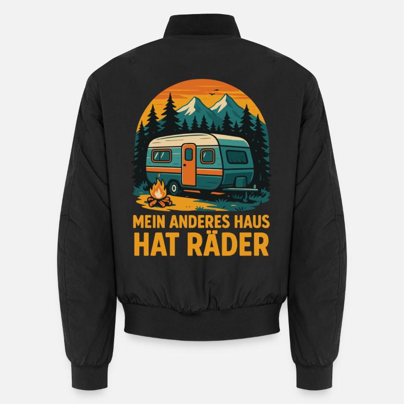 My Other House Has Wheels Camping Camper Unisex Bomber Jacket