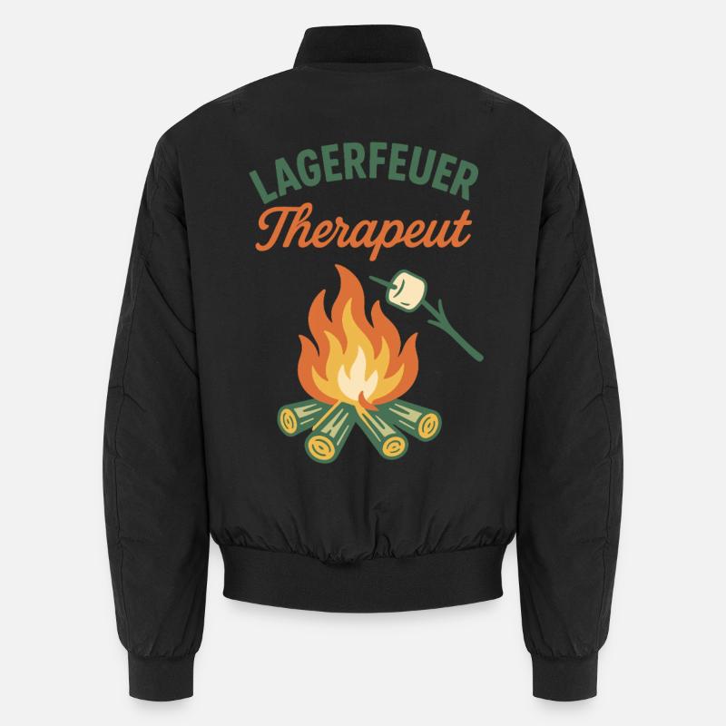 Thérapeute au feu de camp Camping Aventure Camper Bomber unisexe