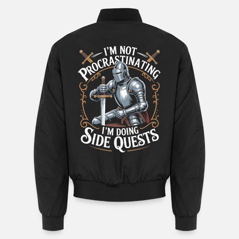 Je ne tergiverse pas, je fais des quêtes secondaires Bomber unisexe