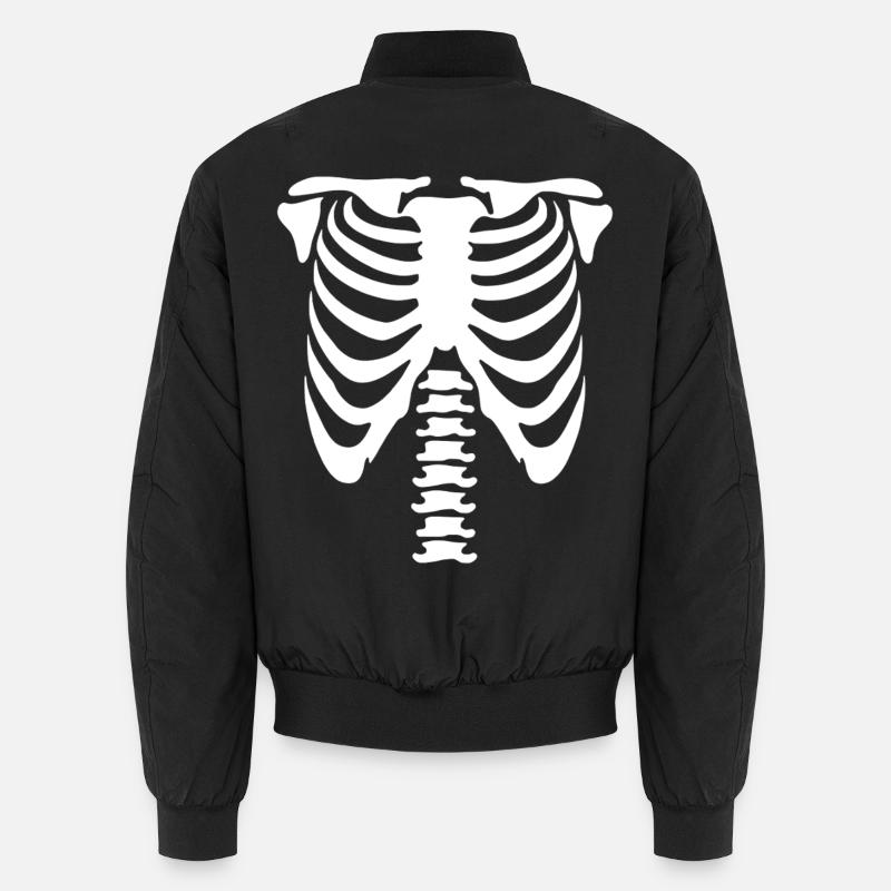 Skelett-Torso Unisex Bomberjacke