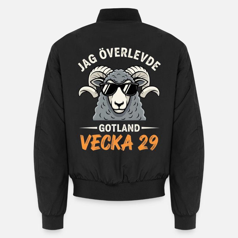 I survived Gotland Week 29 Unisex Bomber Jacket