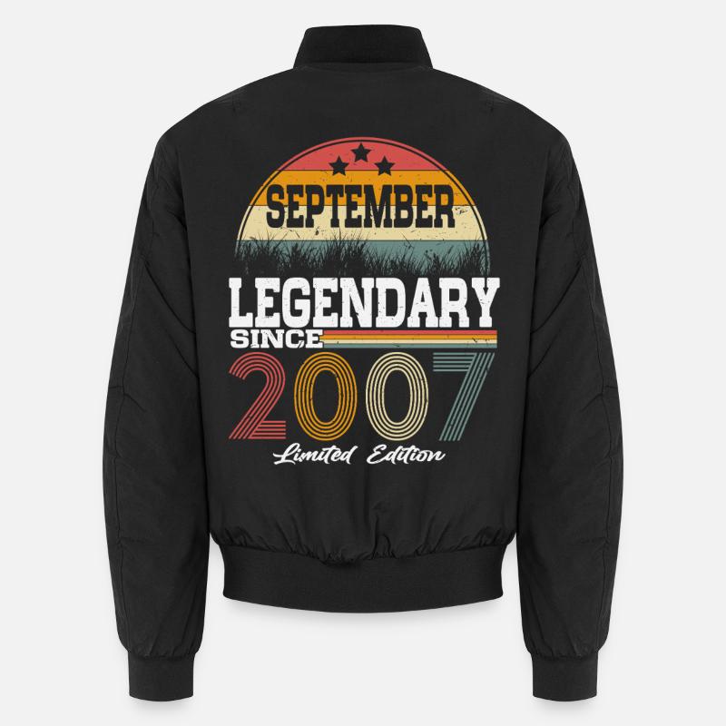 Legends were born in September 2007 Unisex Bomber Jacket
