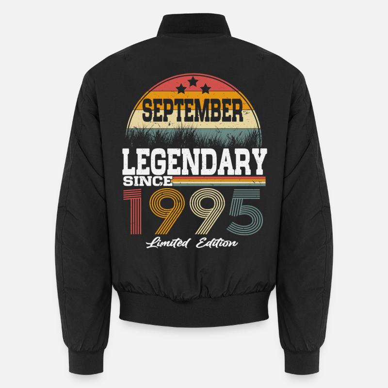 Legends were born in September 1995 Unisex Bomber Jacket