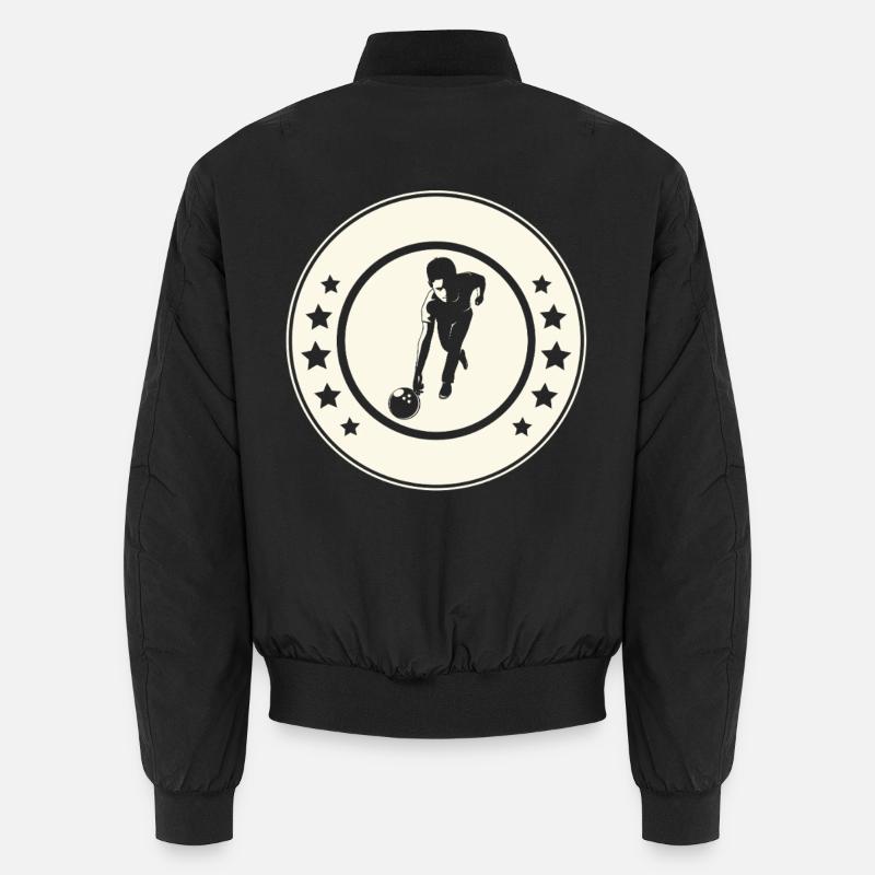 Bowling  - Unisex Bomberjacke - Schwarz