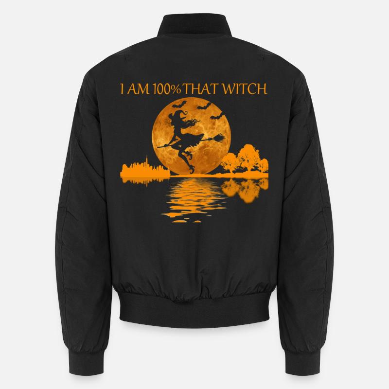 100 Percent That Witch - Unisex Bomber Jacket - black