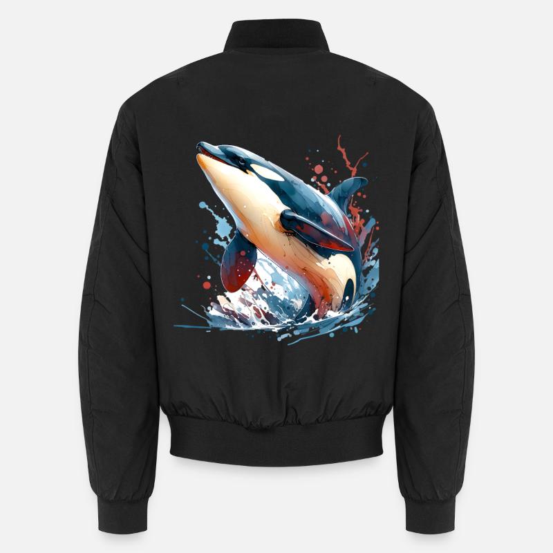 Orca Killer Whale Unisex Bomber Jacket