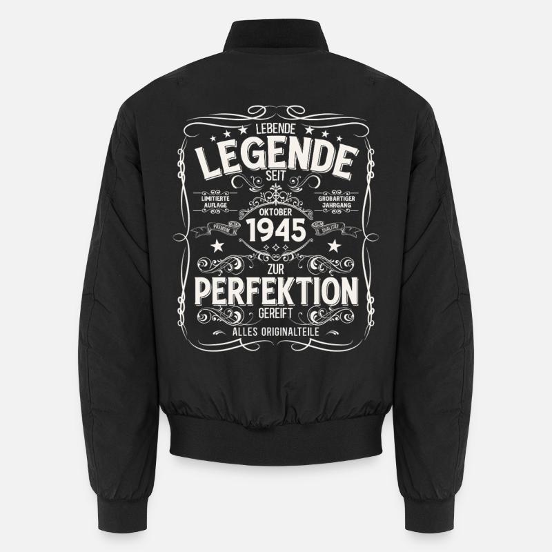 80th Birthday Original October Vintage 1945 Unisex Bomber Jacket