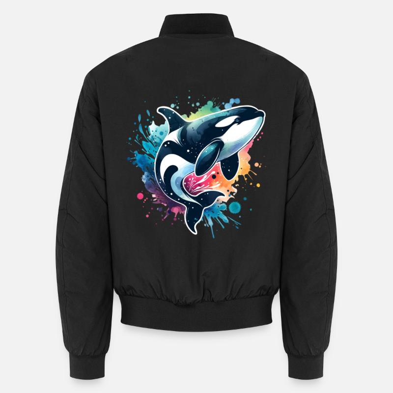 Orca Killer Whale Unisex Bomber Jacket