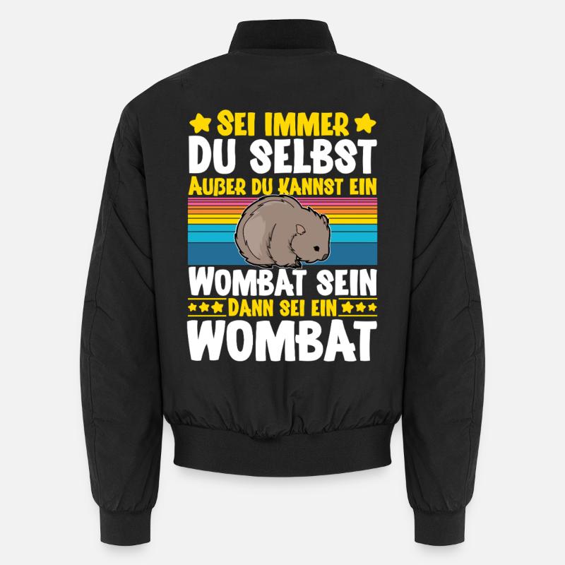 Wombat - Bomber unisexe - noir