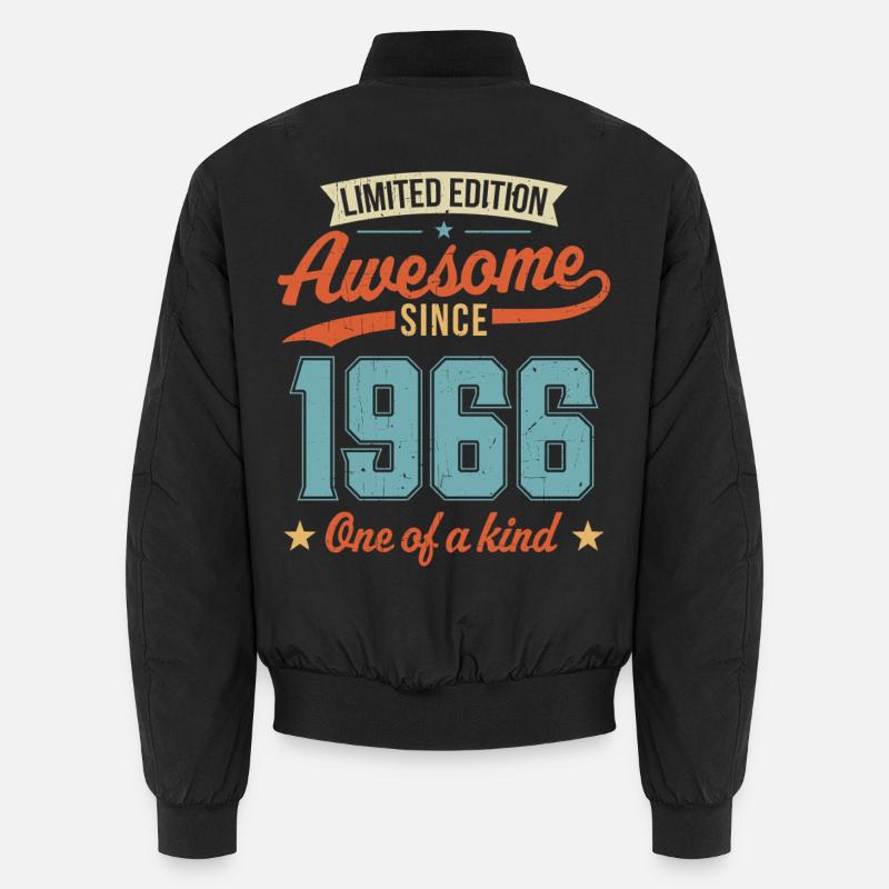 Awesome Since 1966 - Unisex Bomber Jacket - black