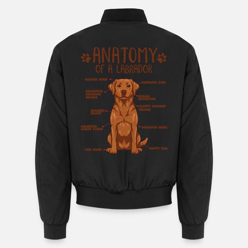 Anatomie d’un Labrador roux renard Bomber unisexe