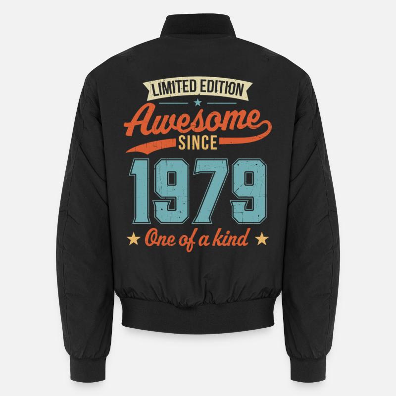 Genial seit 1979 - Unisex Bomberjacke - Schwarz