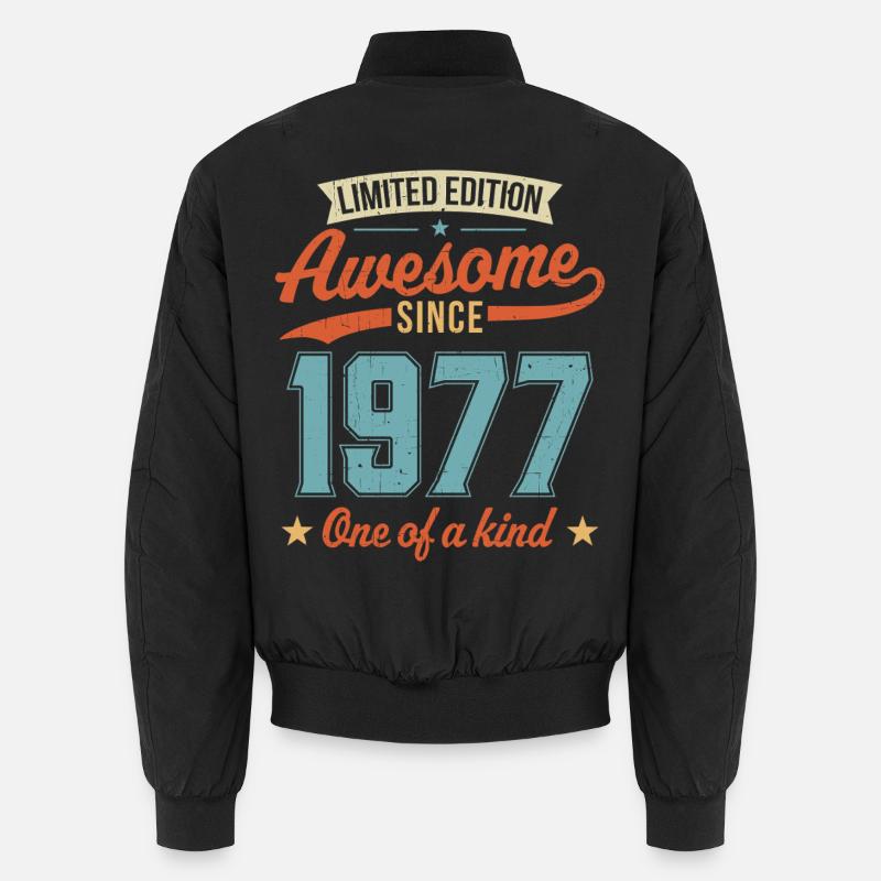 Awesome Since 1977 Unisex Bomber Jacket