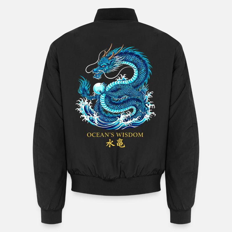 Ozean-Drache | Ocean's Wisdom Unisex Bomberjacke