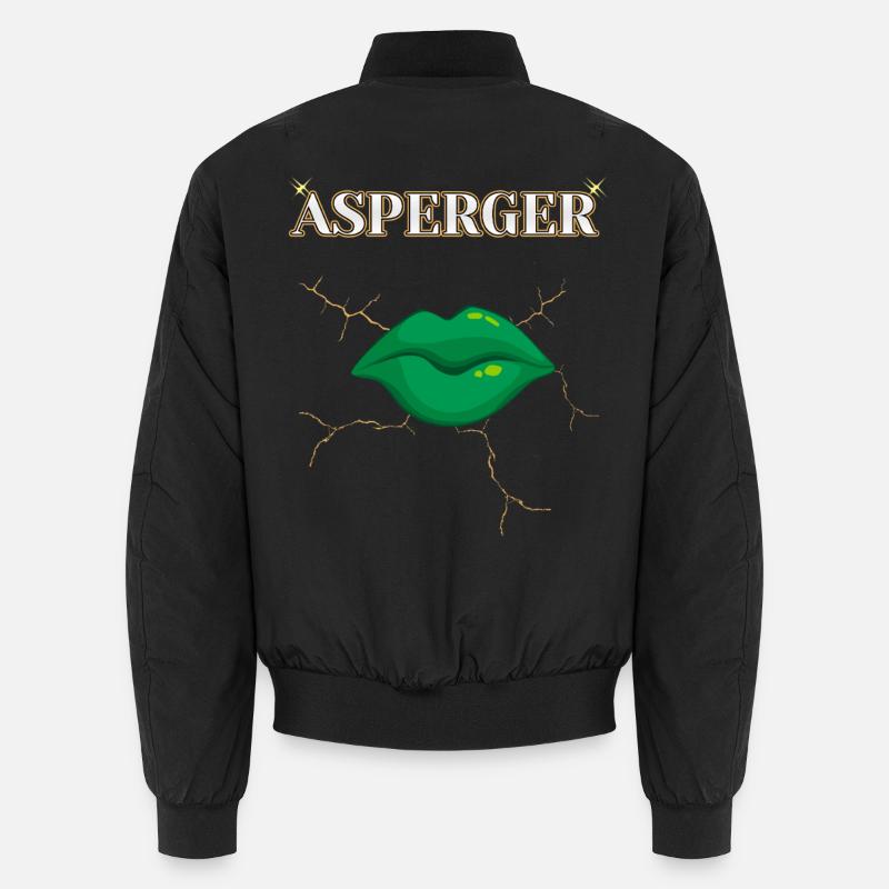 AUTISME ASPERGER DESIGN MODERNE  - Bomber unisexe - noir
