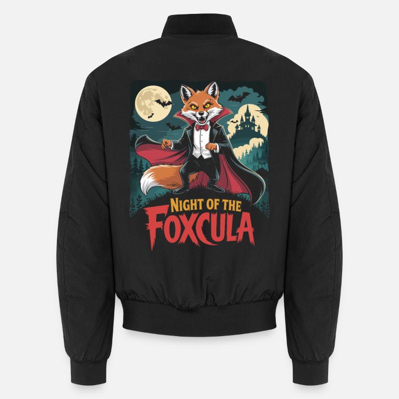 Nuit de Foxcula Renard Halloween Design Bomber unisexe