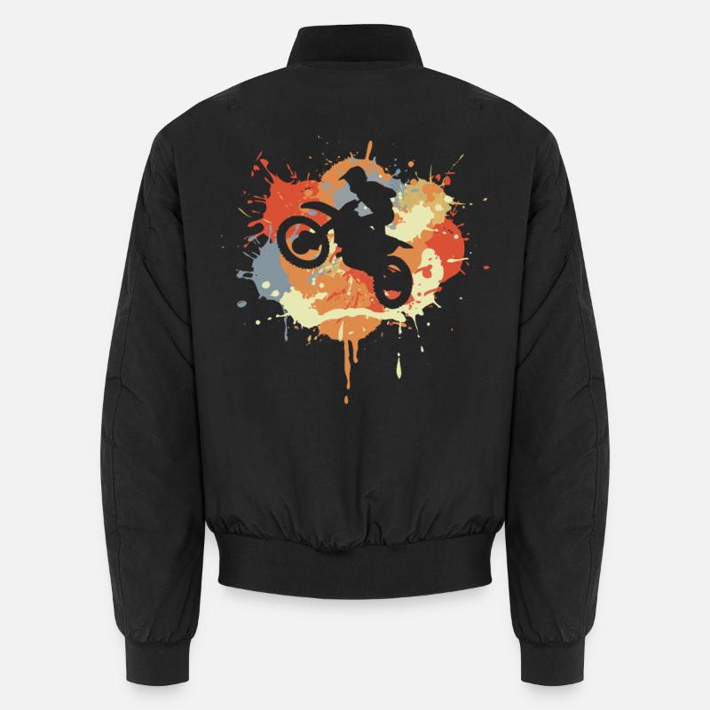 Motocross Graffiti - Unisex Bomber Jacket - black
