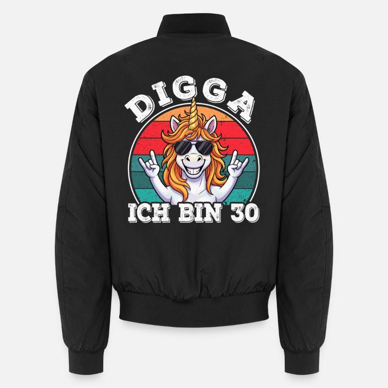30th Birthday 30s 30th Digga I'm 30 Years Old Unisex Bomber Jacket