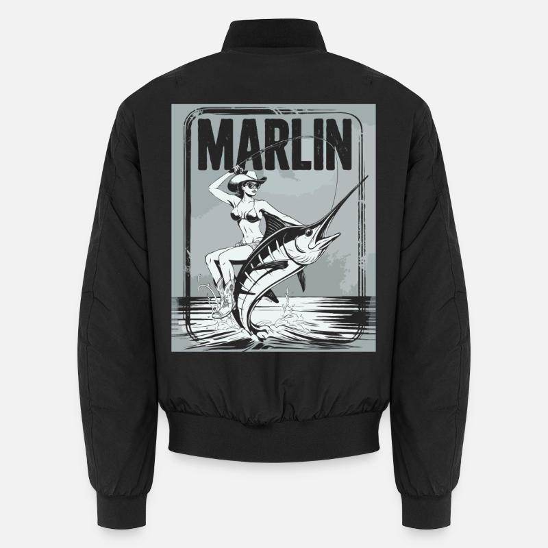 Marlin Pêcheuse Rétro Bomber unisexe