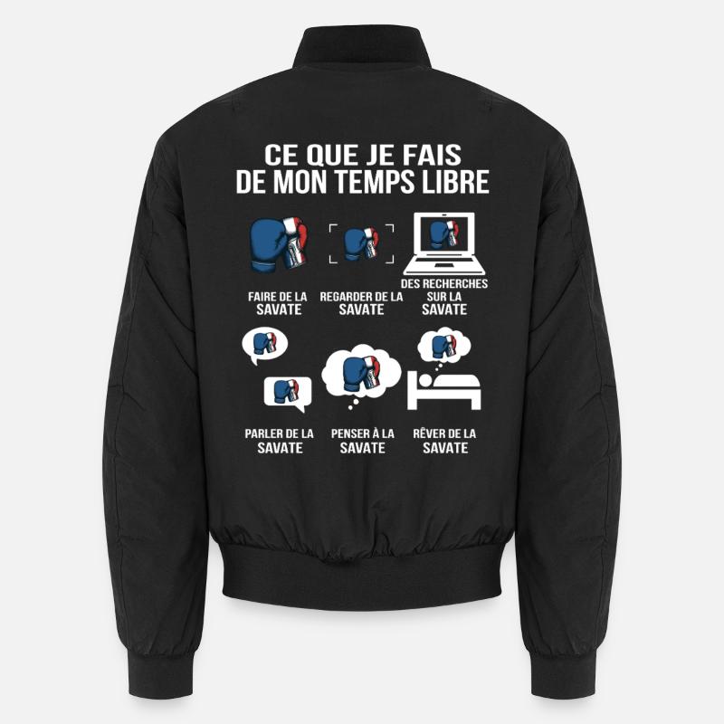 Ce que je fais de mon temps libre Boxe française Bomber unisexe