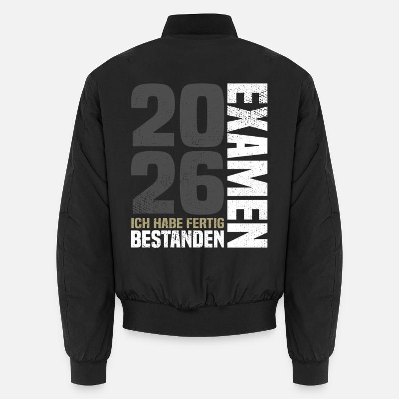 Exam passed 2026 - I'm done - Unisex Bomber Jacket - black