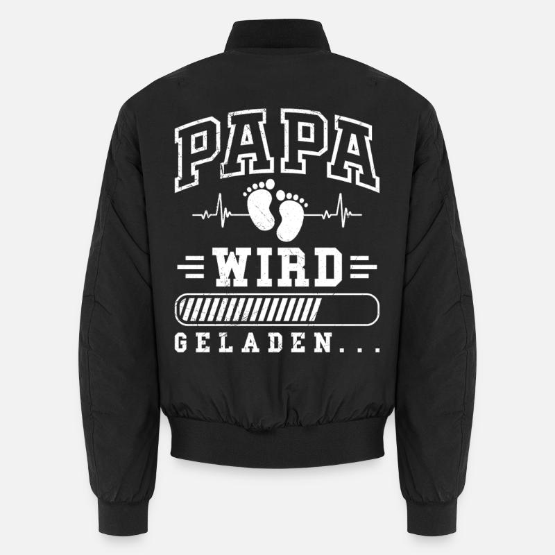 Dad-to-be DADDY IS LOADING FUNNY Unisex Bomber Jacket