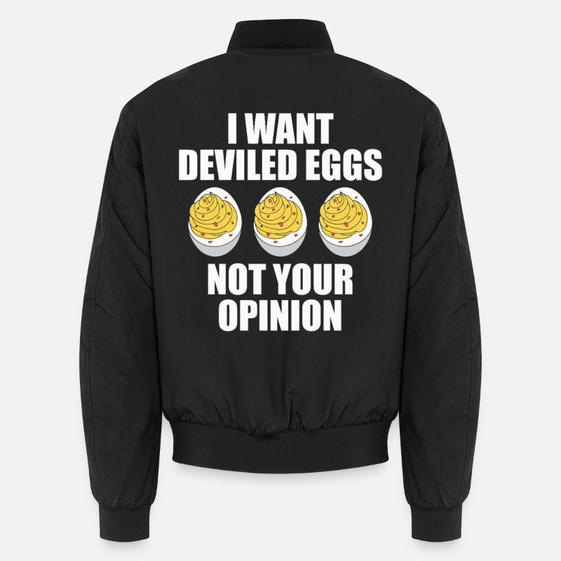 stuffed eggs Unisex Bomber Jacket