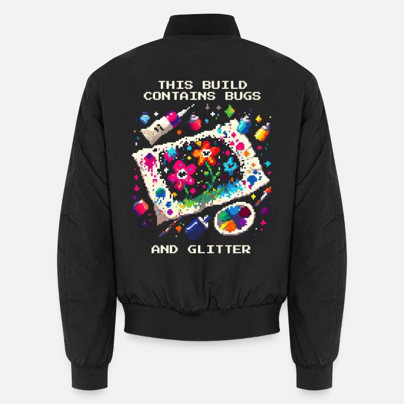 Contains Bugs & Glitter | Homeschool Crafts Unisex Bomber Jacket