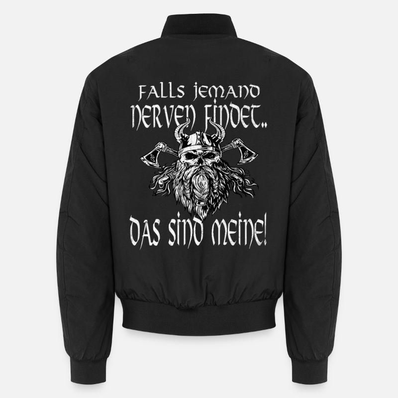 Lustiger Wikiger Viking Spruch: Das sind meine  Unisex Bomberjacke