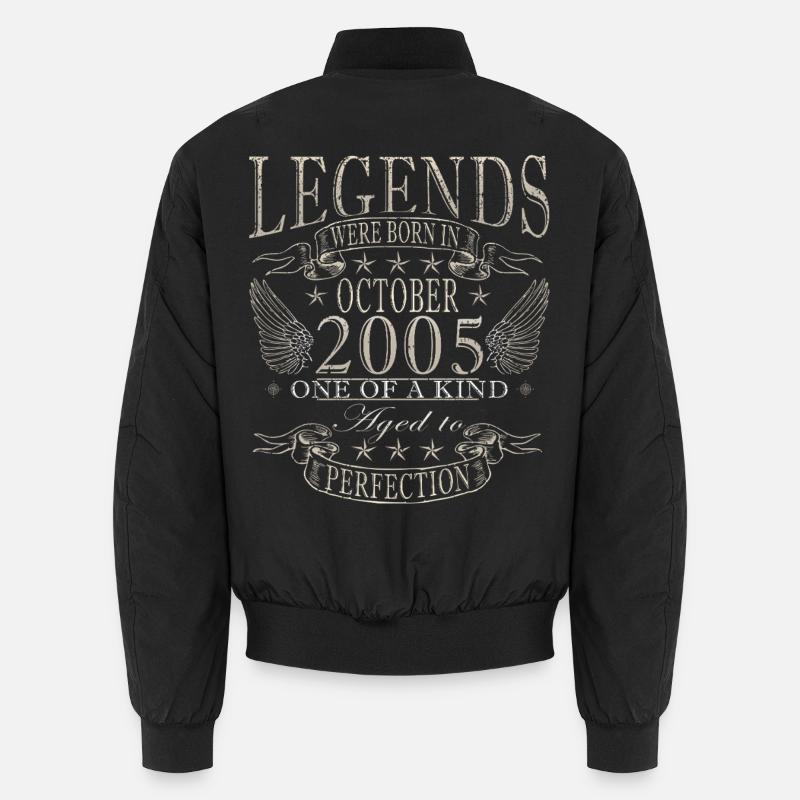 Oktober 2005 Vinatge Retro Geburtstagsgeschenk Unisex Bomberjacke