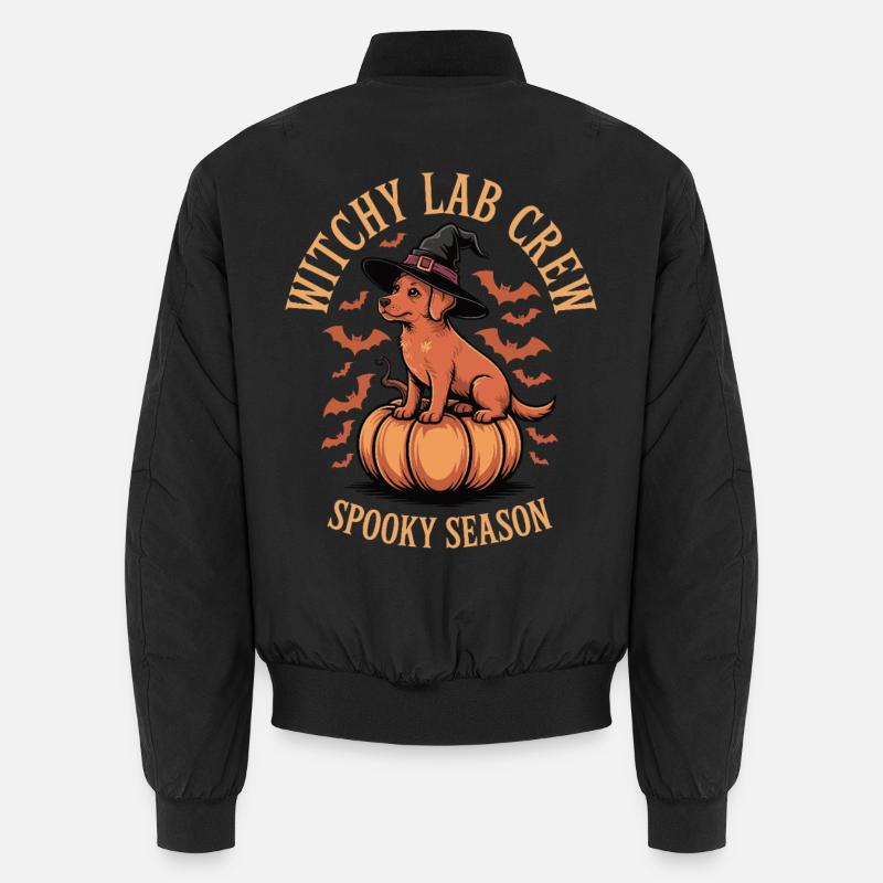 Witchy Lab Citrouille Spooky Season Foxred Labrador Bomber unisexe