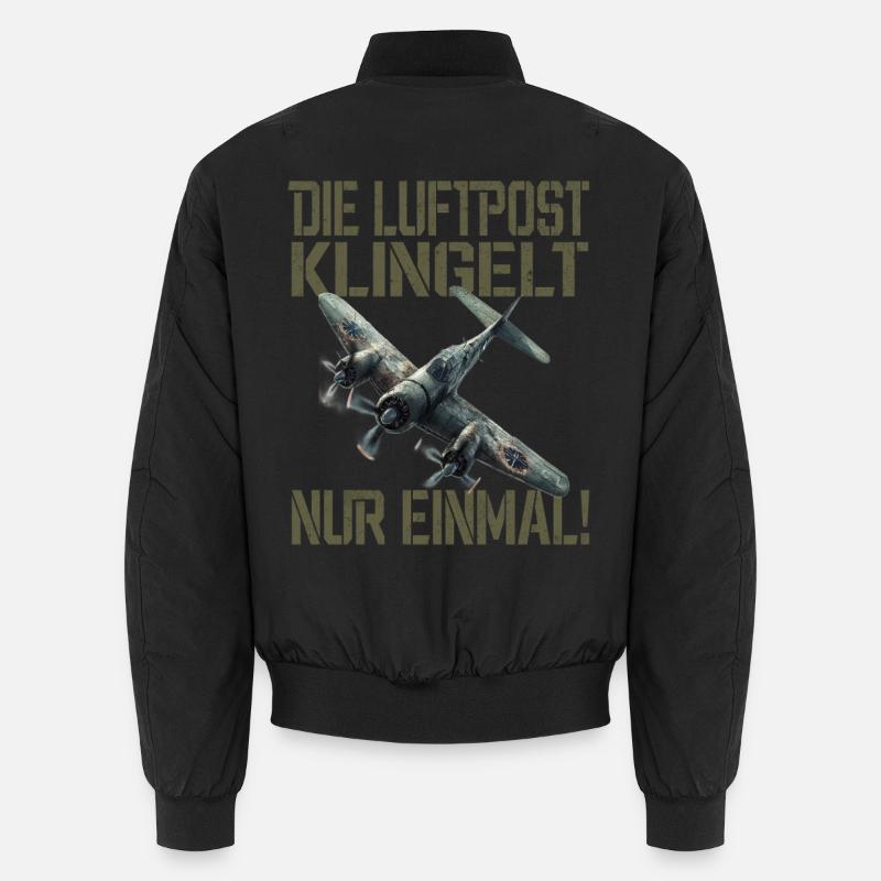 Airmail only rings once Plane Unisex Bomber Jacket