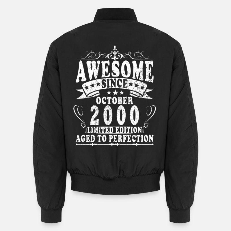 25e anniversaire Original Octobre Année 2000 - Bomber unisexe - noir